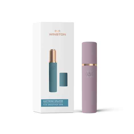 Buy WINSTON Rechargeable Battery Operated Women Epilator/Trimmer for gentle Upper Lip, Chin, Eyebrow, Face hair removal at home for ladies (Purple) - WE-103 - Purplle