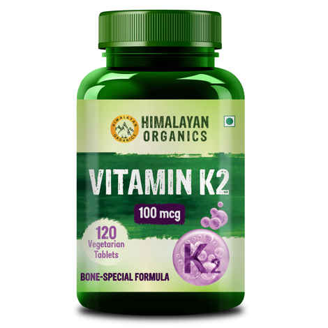 Buy Himalayan Organics Vitamin K2 100 mcg/Serving for Strong Bones & Healthy Heart - 120 Veg Tablets - Purplle