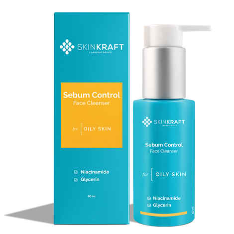 Buy SkinKraft Face Wash For Oily Skin - Customized Sebum Control Face Cleanser - Oil-Free Cleanser - Dermatologist Approved (60 ml) - Purplle