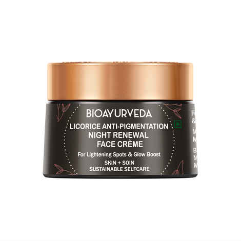 BIOAYURVEDA Licorice Anti Pigmentation Night Renewal Face Cream 40 gm