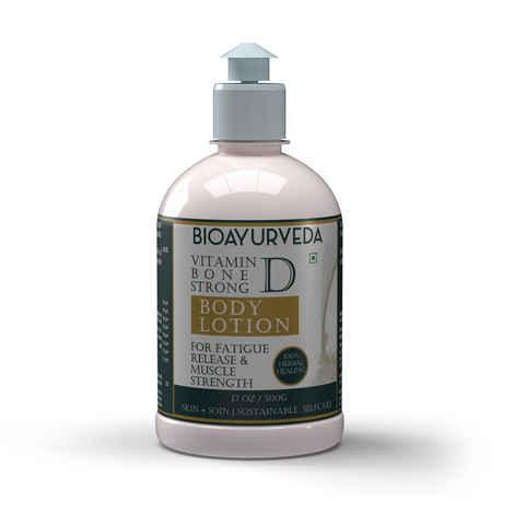 Buy BIOAYURVEDA Vitamin D Bone Strong Body Lotion For Muscle Strength 500 ml - Purplle