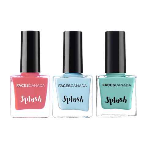 Buy Faces Canada Splash Nail Enamel Ballerina, Linty & Frozen 24 gm - Purplle