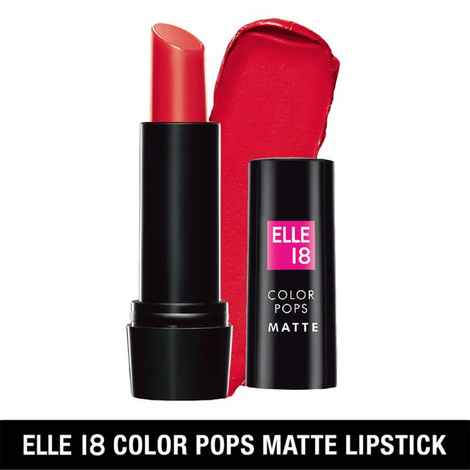 Buy Elle 18 Color Pop Matte Lip Color, Selfie Red, 4.3 g - Purplle