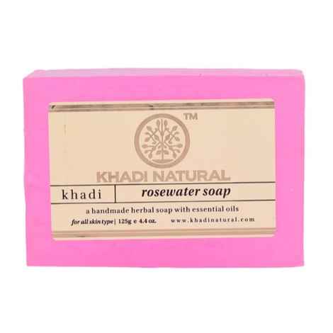 Buy Khadi Natural Ayurvedic Rosewater Soap (125 g) - Purplle