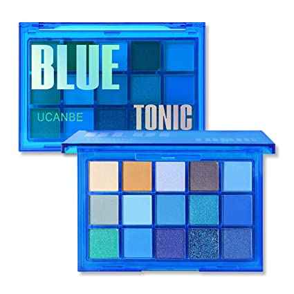 Buy Ucanbe Blue Tonic Bright Neon Eyeshadow Makeup Palette - Purplle