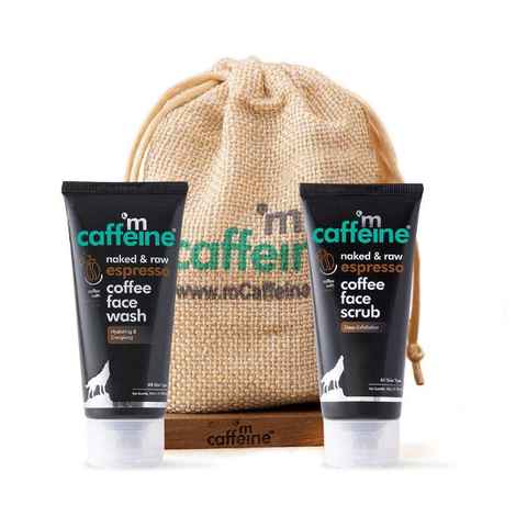 Buy mCaffeine Mini Espresso Coffee Face Wash & Scrub Duo - Purplle