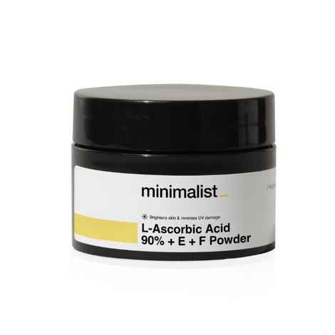 Buy Minimalist L-Ascorbic Acid 90% + E + F Powder | Vitamin C Face Powder for Men and Women - Purplle
