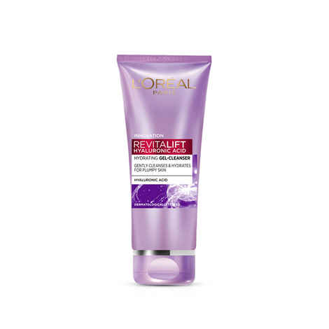 Buy L'Oreal Paris Revitalift Hyaluronic Acid Hydrating Gel Cleanser (50 ml) - Purplle