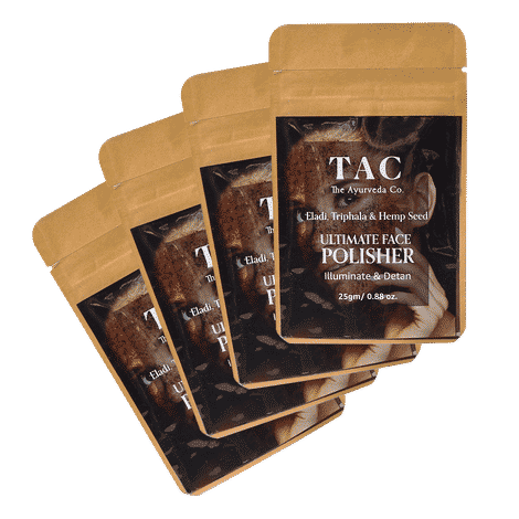 Buy TAC - The Ayurveda Co. Face Scrub For Women with Eladi, Triphala & Hemp Seed Ultimate Face Polisher For Glowing Skin, 100% Natural Face Cleanser For Men, 100gm Sulfate Paraben Chemical Free - Purplle