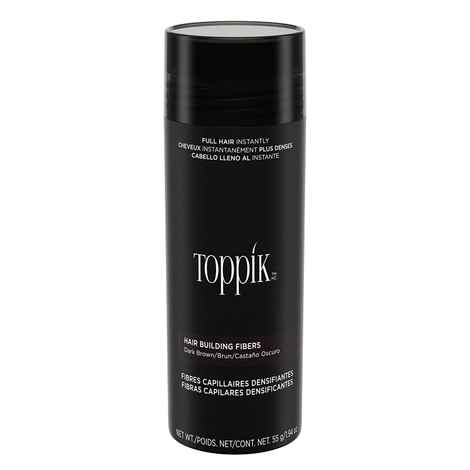 Buy Toppik Hair Building Fibers Dark Brown (55 g) - Purplle
