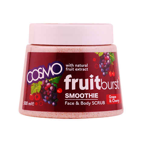 Cosmo Fruit Burst Scrub Grape & Cherry Face & Body Scrub (500 ml)