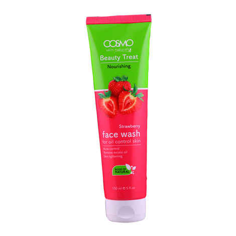 Buy Cosmo Beauty Treat Nourishing Strawberry Face Wash (150 ml) - Purplle