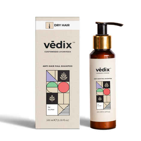 Buy Vedix Customized Ayurvedic Anti-Hairfall Shampoo for Dry Hair - Made with Triphala, Jojoba, Quinoa Protein - 100 ml - Purplle