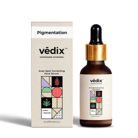 Buy Vedix Avas Spot Correcting Face Serum For Dark Spots & Pigmentation With Onion, Lodhra, and Bakuchi l Customized Ayurvedic Face Serum For Dark Spots & Pigmentation - 20 ml - Purplle