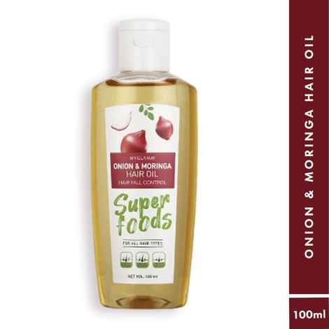 Buy MyGlamm Superfoods Onion & Moringa-Hair Oil-100ml - Purplle