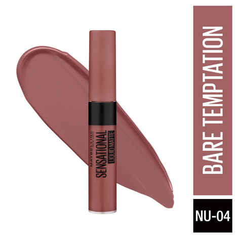 Buy Maybelline New York Sensational Liquid Matte Lipstick NU04 Bare Temptation (7 ml) - Purplle