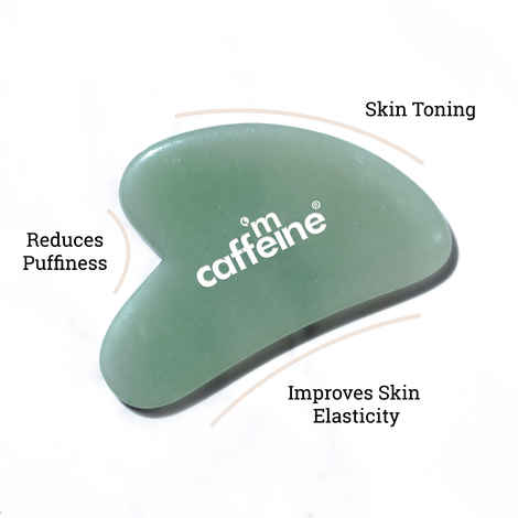 Buy MCaffeine Gua Sha- Green Quartz Face Massaging Stone, For Skin Toning & Reducing Puffiness - Purplle