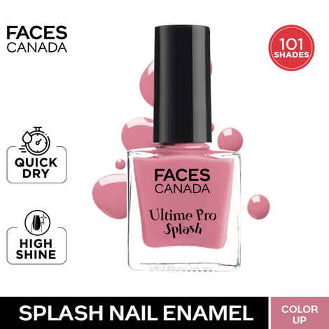 Buy FACES CANADA Ultime Pro Splash Nail Enamel - Color Up 34 (8ml) | Quick Drying | Glossy Finish | Long Lasting | No Chip Formula | High Shine Nail Polish For Women | No Harmful Chemicals - Purplle