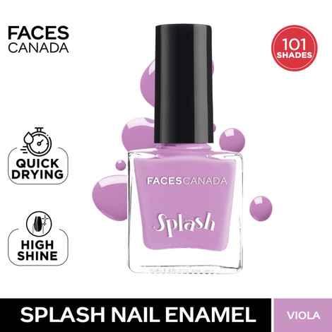 Buy FACES CANADA Ultime Pro Splash Nail Enamel - Viola 41 (8ml) | Quick Drying | Glossy Finish | Long Lasting | No Chip Formula | High Shine Nail Polish For Women | No Harmful Chemicals - Purplle