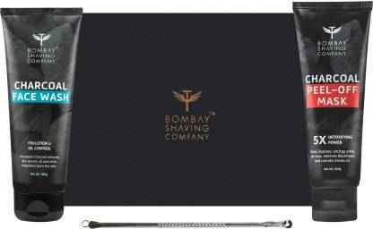 Buy Bombay Shaving Company Charcoal Blackhead Removal Kit | Charcoal Face Wash, Charcoal Peel-Off Mask and Blackhead Extractor (set of 3) 300 gm - Purplle