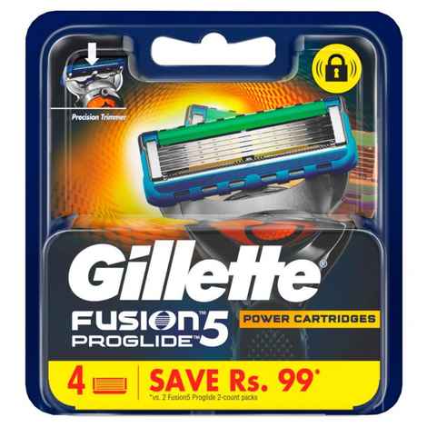 Buy Gillette Fusion Proglide FlexBall Manual Shaving Razor Blades (Cartridge) 4s Pack - Purplle