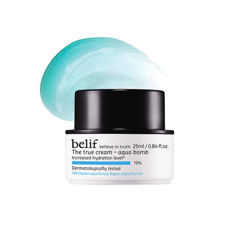 Buy Belif The True Cream Aqua Bomb, Hydrating Moisturizer for Face | Ultra-lightweight, gel-cream | Daily Use Hydarting Face Cream | For Normal, Combination, and Oily skin types| Clean Skincare Products for Face | Korean Skin Care Products | (25 ml) - Purplle