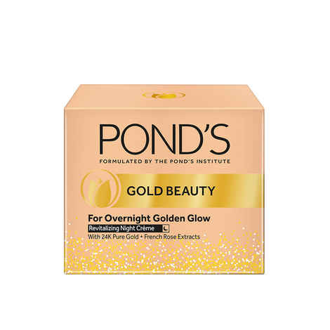 Buy Pond's Gold Beauty With 24k Pure Gold Revitalizing Night Creme 35 g - Purplle
