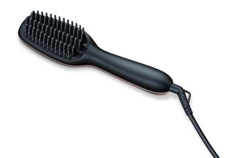 Buy Beurer HS 60 hair straightening brush 45 watt with Variable temperature settings (120-200°C) for personalised use with every hair type | Ceramic coating | Ion technology | 3 years Warranty - Purplle