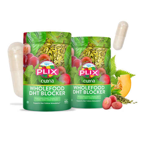 Buy PLIX Natural DHT Blocker for Hair Loss, Pack of 2 - Purplle