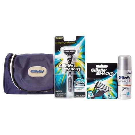 Buy Gillette Fusion Gift Pack + Free Gillette Kit Bag (Worth Rs.400) - Purplle