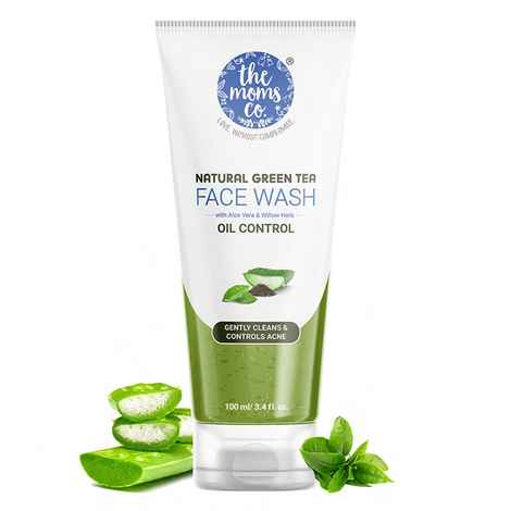 Buy The Moms Co. Green Tea Face Wash (80 ml) (without mono carton) - Purplle