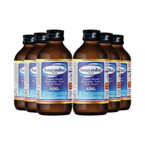 AIMIL Amycordial Syrup, Nourishment Health Tonic for Women|Effectively Maintains and Nourishes the Female System|Also Supports Healthy Body Functions in Teenage Girls (200 ML)