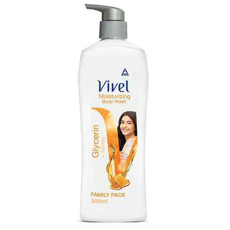 Buy Vivel Body Wash, Glycerin & Honey, Moisturising Shower Gel, For Glowing skin, 500ml Pump, For women and men - Purplle