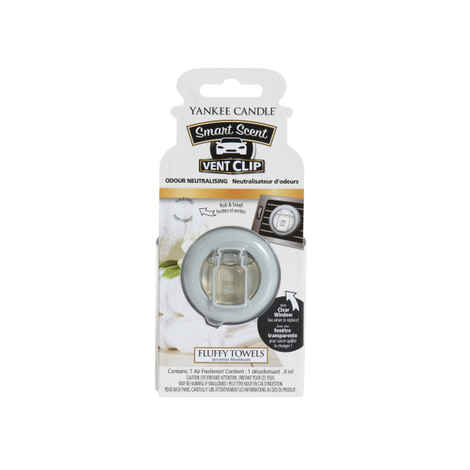 Buy Yankee Candle Fluffy Towels Smart Scent Vent Clip Air Freshener - Purplle