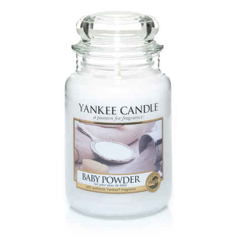 Buy Yankee Candle Classic Large Jar Baby Powder Scented Candles - Purplle