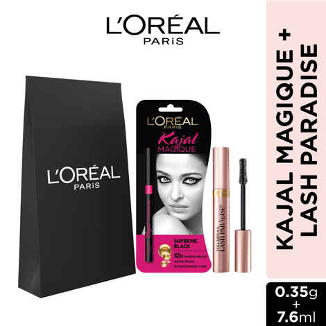 Buy L'Oreal Paris Lash Paradise Mascara & Kajal Magique - Purplle