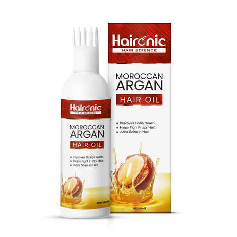 Buy Haironic Hair Science Moroccan Argan Hair Oil | Growth for Dry and Damaged Hair | Suitable for All Hair Types - 100 ml - Purplle