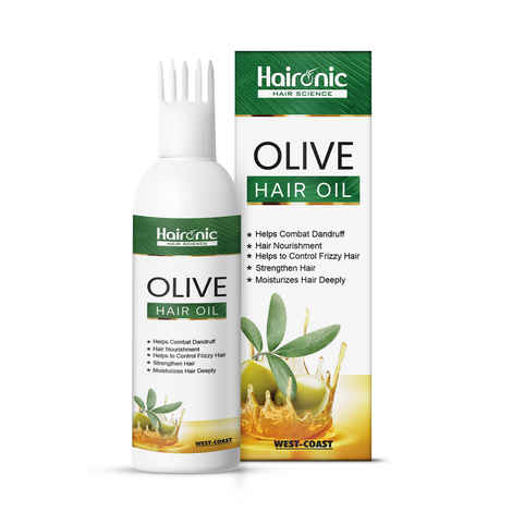 Buy Haironic Hair Science Olive Hair Oil | Helps Combat Dandruff, Smooth Dry Hair, Reduces Hair Fall & Reduces Hair Breakage - 100 ml - Purplle
