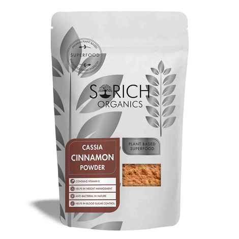 Buy Sorich Organics Cassia Cinnamon Powder - 200 Gm - Organic Authentic Raw Spice Dalchini Powder for Flavourful Cooking, Immunity Booster & Helps in Weight Management - Purplle