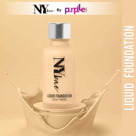 Buy NY Bae Dewy Drops Foundation - White Coffee 08 (30 ml) | Very Fair Skin | Cool Undertone | Full Coverage | Long Lasting | Non-Transfer - Purplle