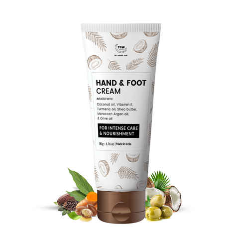Buy TNW The Natural Wash Hand and Foot Cream for Nourished Hand & Feet | Non-Sticky and Quick Absorbing Hand & Foot Cream | Chemical-Free Cream for Excellent Moisturization 50 gm - Purplle