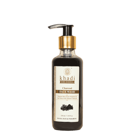 Buy Khadi Shuddha Charcoal Face Wash 210 ml - Purplle