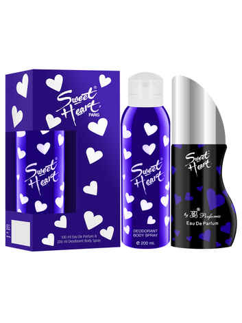 Buy Sweetheart Blue Eau De Parfum, 100ml & Deodorant,200ml(Combo of 2) - Purplle