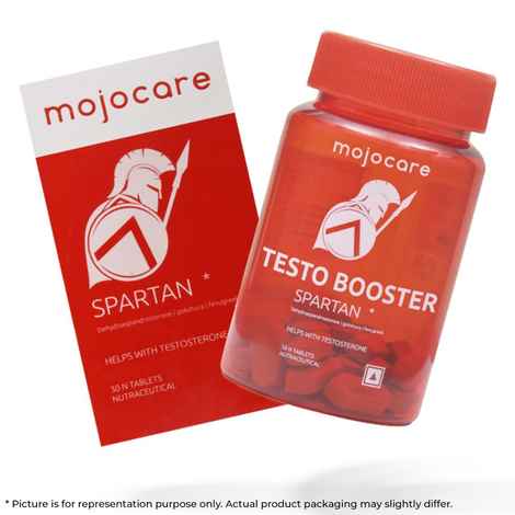 Mojocare Spartan Tablets - 30pc | Testo Booster for Men | Increases Strength, Stamina & Muscle Growth | Improves Gym Performance