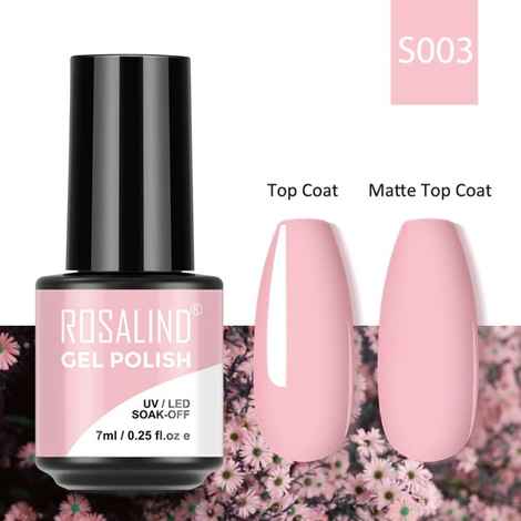 Buy ROSALIND Gel Nail Polish 7ml Hybrid Varnishes Macaron Primer Semi Permanent Design Top Base For Nails Art Manicure Gel Polish (RL-7ml-S003) - Purplle