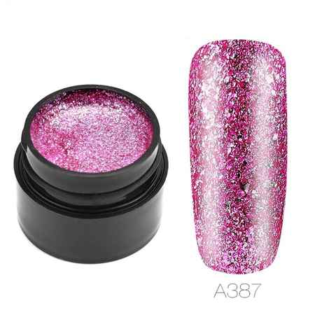 Buy Rosalind Hybrid Varnishes Gel Nail Polish Set Glitter Platinum Painting Nails Art Poly UV Gel (RL-5ML-A387) - Purplle