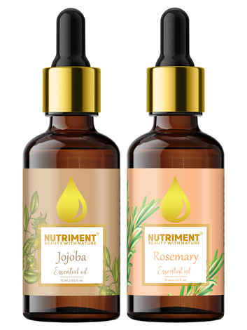 Nutriment Jojoba & Rosemary Essential Oil, 15ml each (Combo of 2)