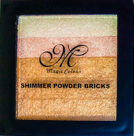 Buy Magic Colour Makeup Shimmer Powder Brick, Brown Bash, 10 gm, Shimmer Highlighter for Face and Body, Shimmer Eyeshadow, Brick Highlighter, Instant Glow Shimmer for Face Makeup, Shimmer for Eyes - Purplle