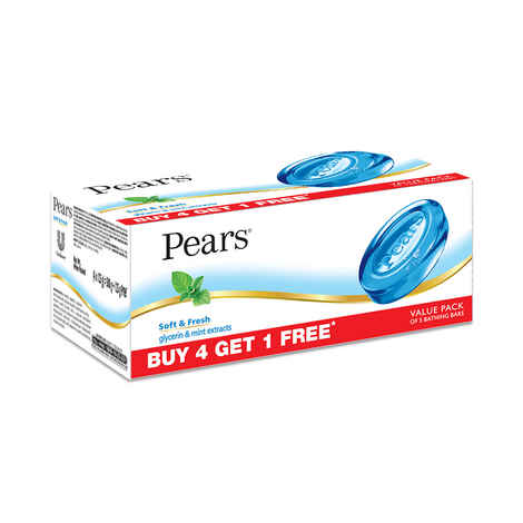 Buy Pears Soft & Fresh Bathing Bar (3 x 125 g) - Purplle