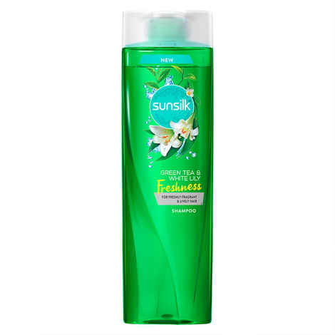Buy Sunsilk Green Tea and White Lily Freshness Hair Shampoo (370 ml) - Purplle
